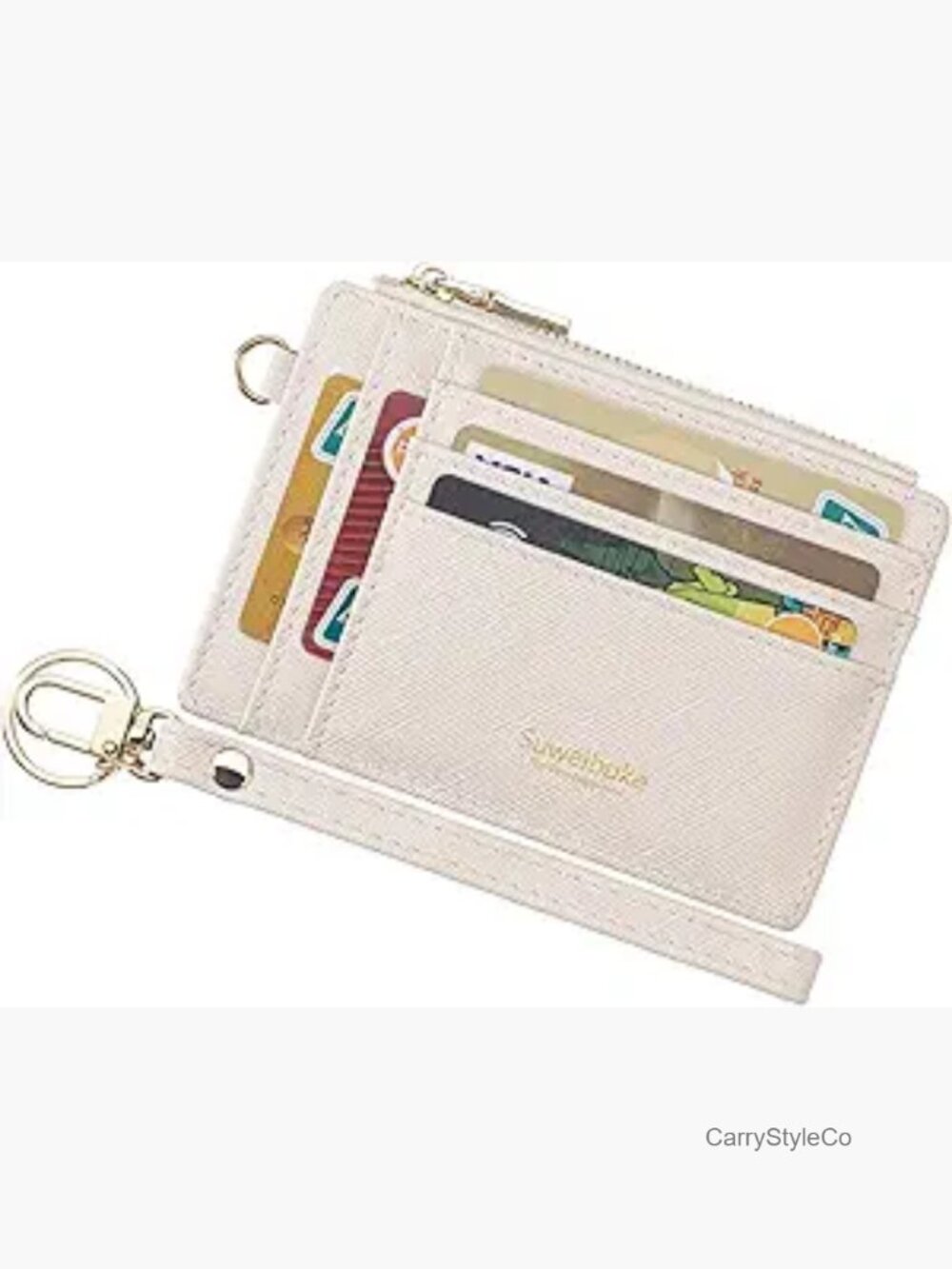Slim Rfid Blocking Credit Card Case Wristlet Zip ID Wallet Compact Coin Purse